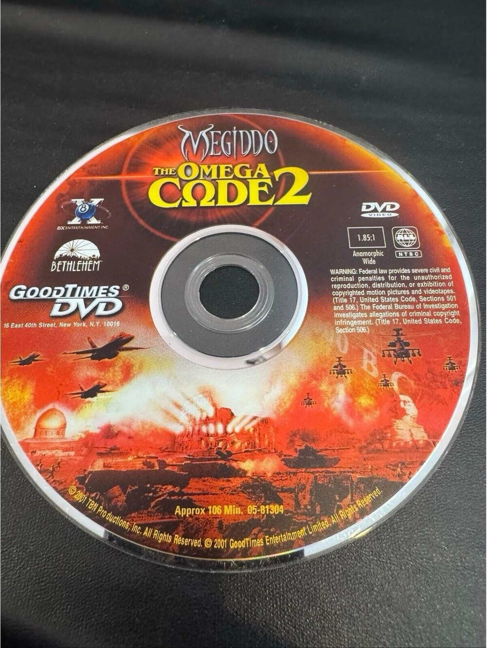 Megiddo The Omega Code 2 DVD 2001 GoodTimes End Times Christian Thriller
